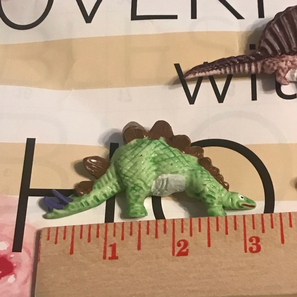 Lot of 3 Vintage Colorful Dinosaur Brooches Lapel Pins New Old Stock - Picture 7 of 14